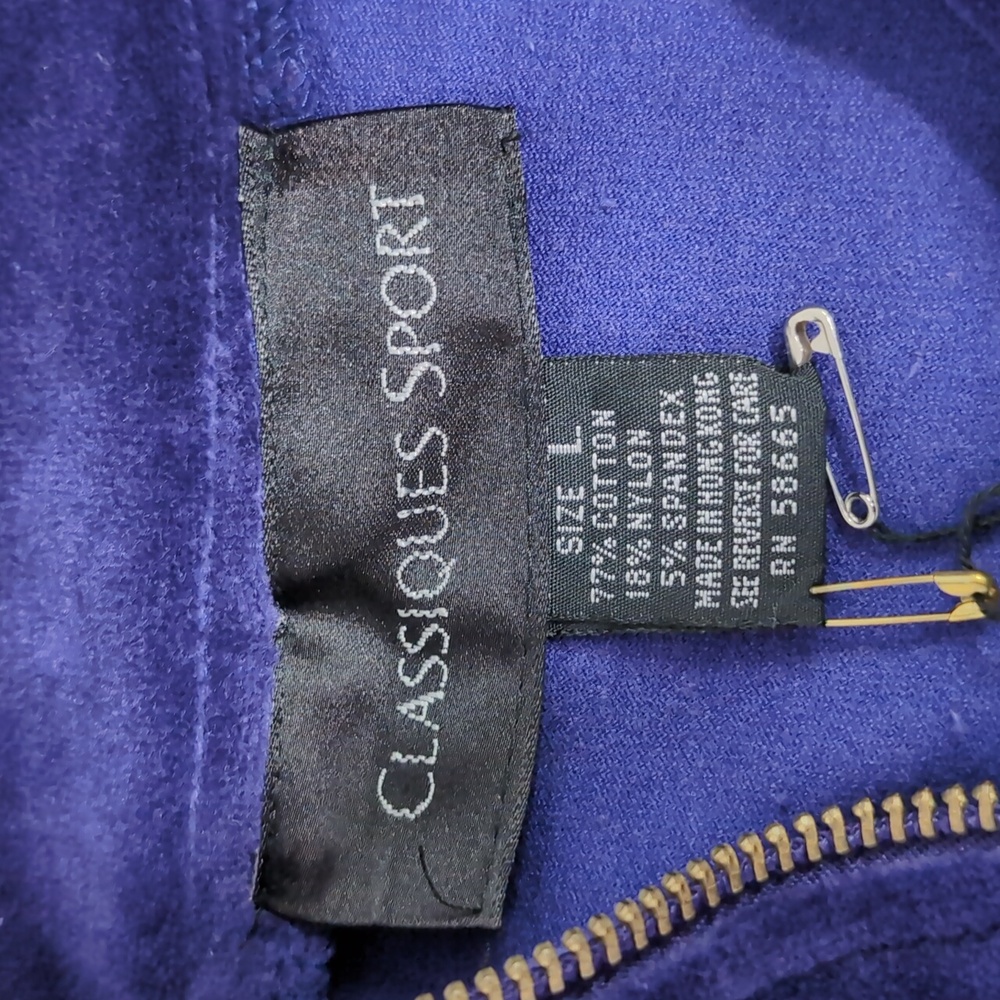 Classiques Sport Nordstrom valor top, pullover, 1/4 zip, purple, NWT, sz Lg - Picture 10 of 12